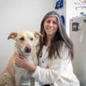 Dr. Brooke Britton with a patient.